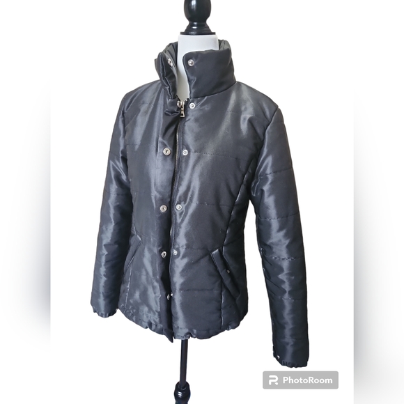 💞💕 2/$50 Yellow Circle Size Medium Jacket Black - Picture 8 of 13